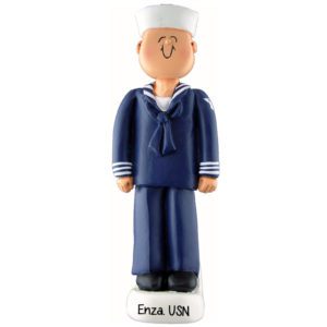 Image of Personalized NAVY Soldier Christmas Ornament