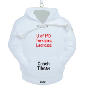 Image of Coach Hoodie Personalized Christmas Ornament