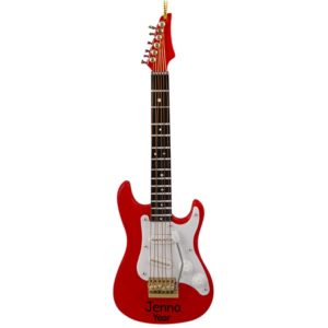 Image of Personalized RED ELECTRIC Guitar Keepsake Ornament