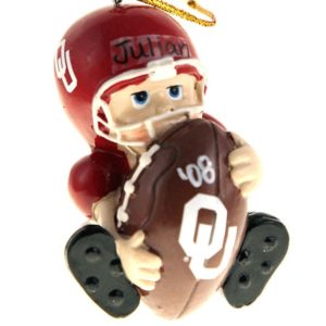 Image of Oklahoma Sooners Lil' Fan Football Player Ornament