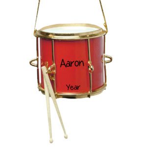 Image of Personalized MARCHING Drum Christmas Ornament