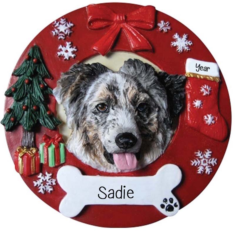 X-1706 Very Cute American Greeting Boofie Dog Christmas Ornament 