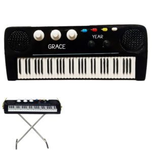 Image of Personalized Electric Keyboard Metal Christmas Ornament