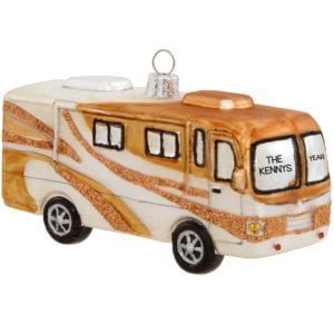 Image of Personalized Class A Bronze RV GLASS Ornament
