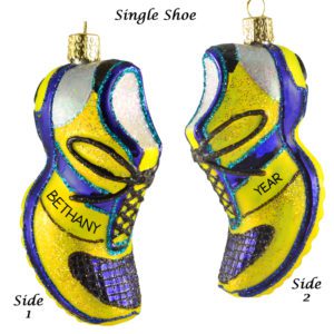 Image of Personalized Running Shoe GLASS Personalized Ornament