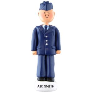 Image of Male AIR FORCE SERVICEMAN Personalized Ornament
