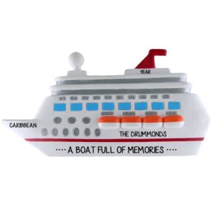 Image of Personalized Cruise Ship Ornament Boat Full Of Memories