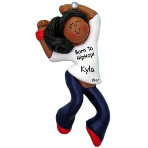 Image of African American Hip Hop Dancer Personalized Ornament