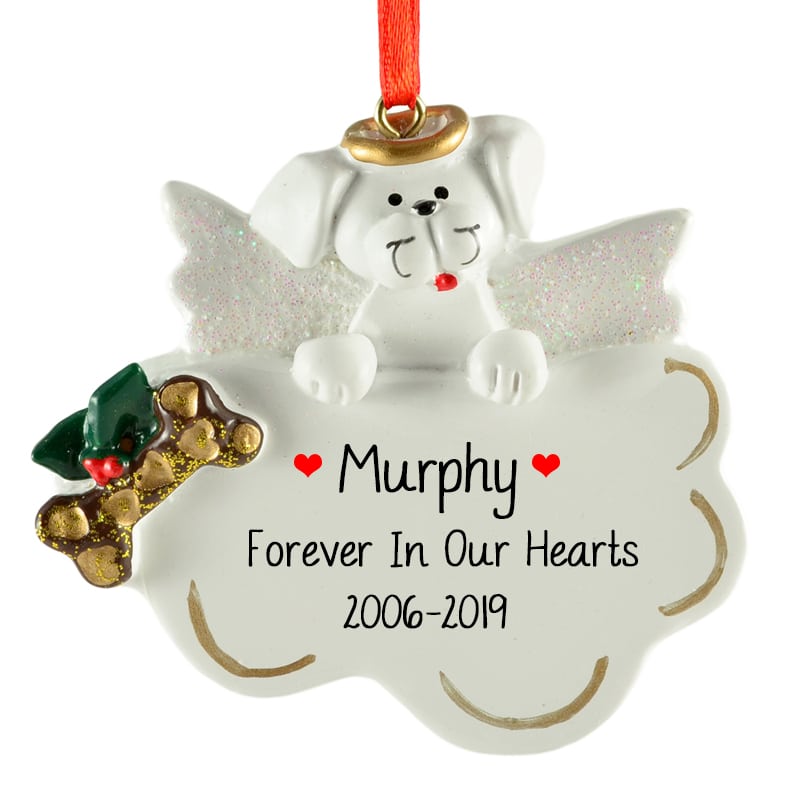 dog angel ornament