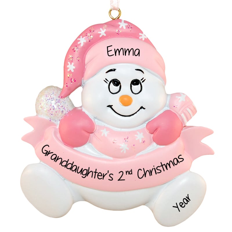 baby's 2nd christmas ornament 2018