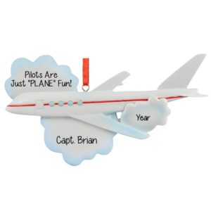 Image of Pilots Are Just Plane Fun Christmas Ornament