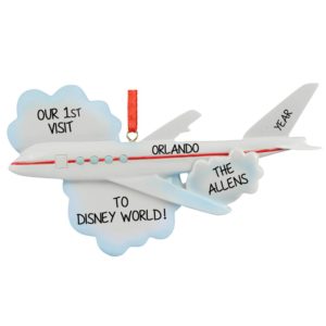 Image of Our 1st Visit To Disney World Airplane Ornament