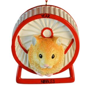 Image of Personalized HAMSTER Pet Christmas Ornament
