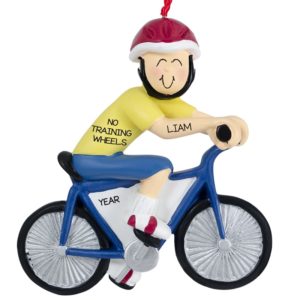 Image of BOY No Training Wheels Learned To Ride Bike Ornament