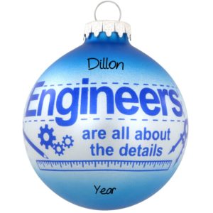 Image of Engineer Glass Ball Christmas Ornament