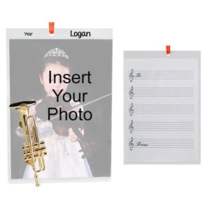Image of Personalized TRUMPET Picture Frame Hanging Ornament