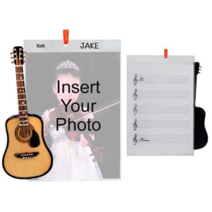 Image of Personalized GUITAR Picture Frame Hanging Ornament