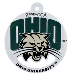 Image of Personalized Ohio University Marble Ornament