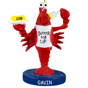 Image of Personalized Lobster Butter Me Up Ornament