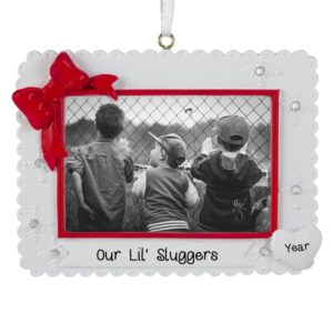 Image of Brothers Photo Frame Personalized Christmas Ornament