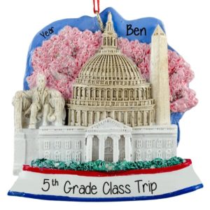 Image of Class Trip To Washington DC Elementary Student Ornament