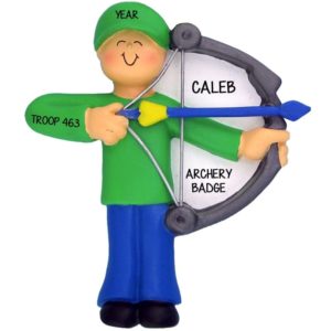 Image of Boy Scouts Archery Badge Personalized Ornament