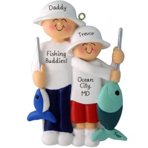 Image of Fishing Trip Father And Son Personalized Ornament