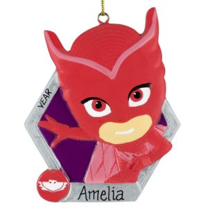 Image of PJ Masks Owlette Personalized Ornament RED