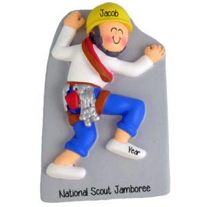 Image of Rock Climber National Scout Jamboree Personalized Ornament