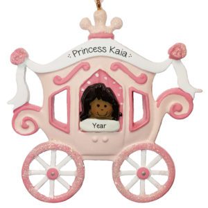 Image of Princess Carriage ETHNIC Little Girl Ornament