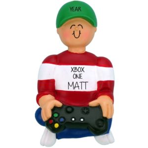 Image of BOY XBOX One Video Gamer Christmas Ornament