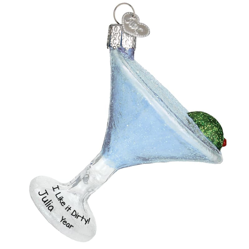 Personalized Martini Glass Christmas Ornament Personalized Ornaments For You