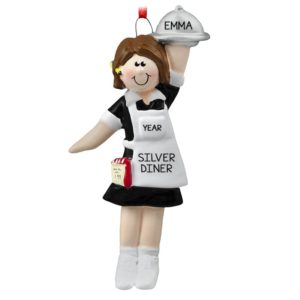 Image of Personalized Waitress/Server Christmas Ornament