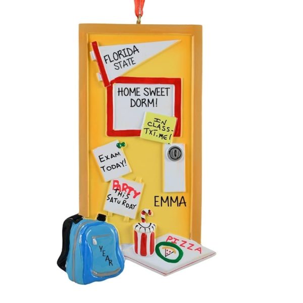 Image of Personalized Dorm Door Pennant And Backpack Ornament