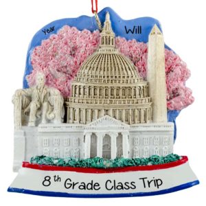Image of Personalized Field Trip To Washington DC Souvenir Ornament
