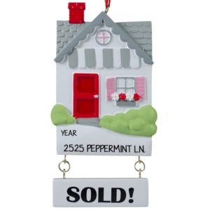 Image of House Sold 2-Piece Personalized Ornament