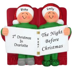 Image of Couple's 1st Christmas In New City / State Ornament
