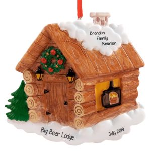 Image of Family Reunion Cabin Personalized Ornament