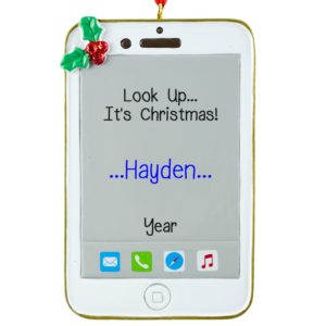 Image of Look Up It's Christmas Smartphone Ornament