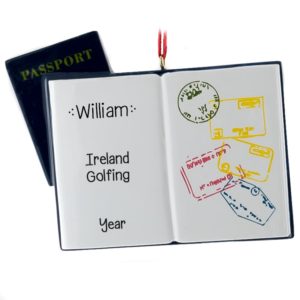 Image of Passport For Studying Abroad Personalized Resin Ornament