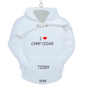 Image of Personalized Camp Hoodie Ornament