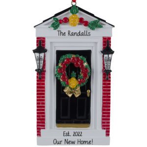Image of Personalized Our New Home BLACK Door Ornament