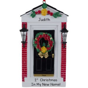 First Christmas In My New Home BLACK Door Ornament