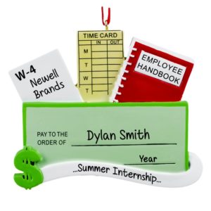 Image of Summer Internship Paycheck Ornament