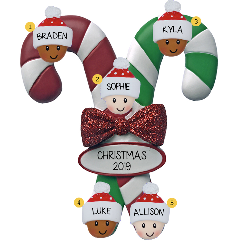 Joy FREE Shipping Personalized Candy Cane Ornament 