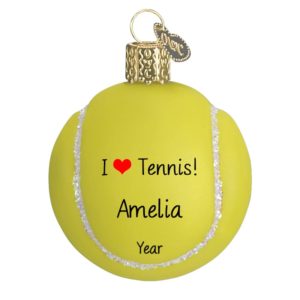 Personalized Tennis Girl Christmas Tree Ornament 2021 Blonde Yellow Hair Athlete Pink Hit Ball Racket Team Player USOPEN Coach Hobby School Active Profession Gift Year Free Customization