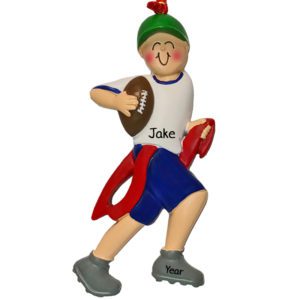 Image of MALE Flag Football Player Ornament