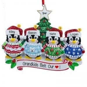 Group of 4 Penguins Penguin Ornaments Category Image