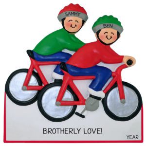 Image of Two Brothers On Bikes Cycling Ornament