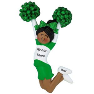 Image of MALE Flag Football Player Ornament African American